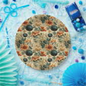 Bloemen Thanksgiving  Patroon (6) Papieren Bordje (Feest)