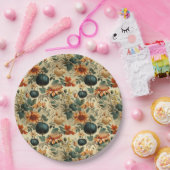 Bloemen Thanksgiving  Patroon (6) Papieren Bordje (Feest)