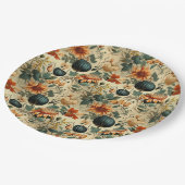 Bloemen Thanksgiving  Patroon (6) Papieren Bordje (Gekanteld)