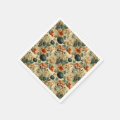 Bloemen Thanksgiving Patroon (6) Servet (Hoek)