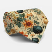 Bloemen Thanksgiving Patroon (6) Stropdas (Opgerold)