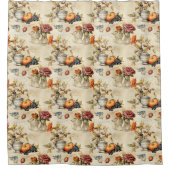 Bloemen Thanksgiving  Patroon (7) Douchegordijn (Voorkant)