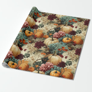 Bloemen Thanksgiving  Patroon (8) Cadeaupapier