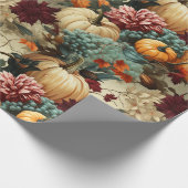Bloemen Thanksgiving Patroon (8) Cadeaupapier (Hoek)
