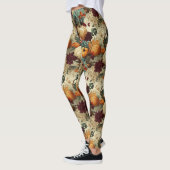Bloemen Thanksgiving Patroon (8) Leggings (Links)