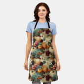 Bloemen Thanksgiving Patroon (8) Schort (Gedragen)