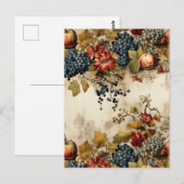 Bloemen Thanksgiving  Patroon (9) Briefkaart (Voorkant / Achterkant)