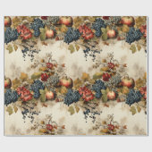 Bloemen Thanksgiving  Patroon (9) Cadeaupapier (Vlak)