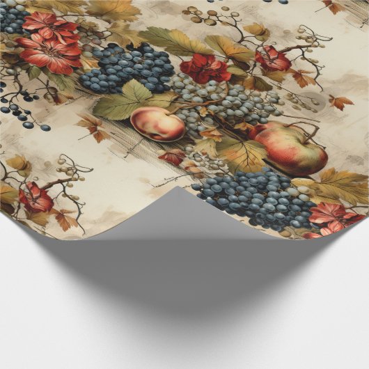Bloemen Thanksgiving  Patroon (9) Cadeaupapier (Hoek)
