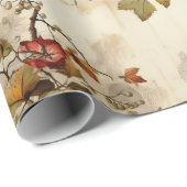 Bloemen Thanksgiving  Patroon (9) Cadeaupapier (Rol Hoek)