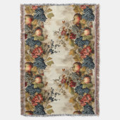 Bloemen Thanksgiving Patroon (9) Deken (Voorkant Verticaal)