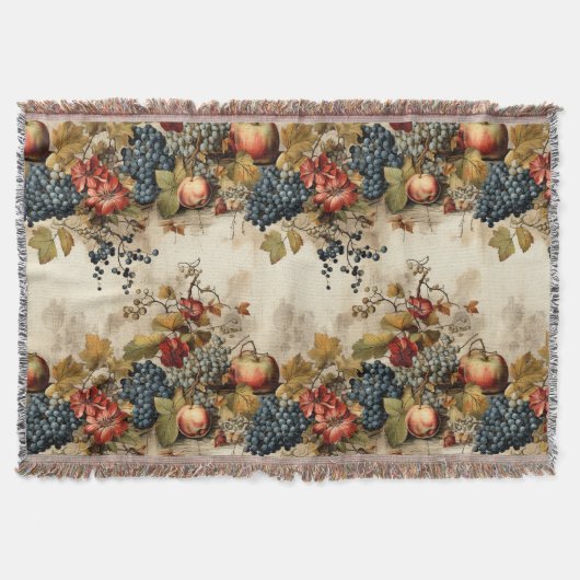 Bloemen Thanksgiving Patroon (9) Deken (Voorkant)