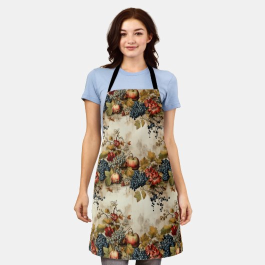 Bloemen Thanksgiving Patroon (9) Schort (Gedragen)