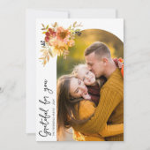 Bloemen Thanksgiving wenskaart Bedankkaart (Voorkant)