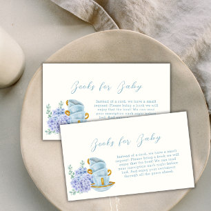  Bloemen Thee Brouwen Boeken voor Baby shower Informatiekaartje