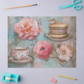 Bloemen thee tijd pastel bloemen decoupage tissuepapier (Craft)