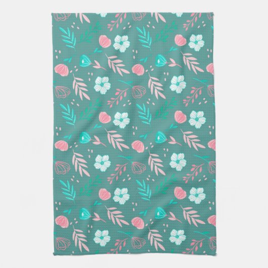 Bloemen Theedoek (Verticaal)