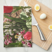  bloemen theedoek (Quarter Fold)