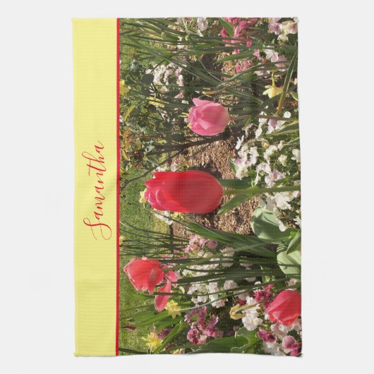  bloemen theedoek (Verticaal)