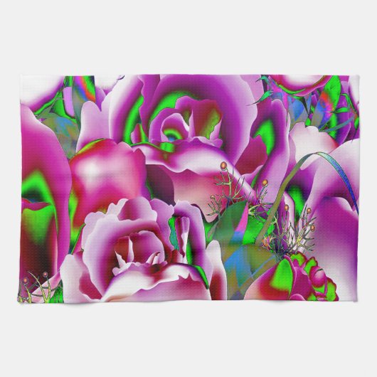 Bloemen Theedoek (Horizontaal)