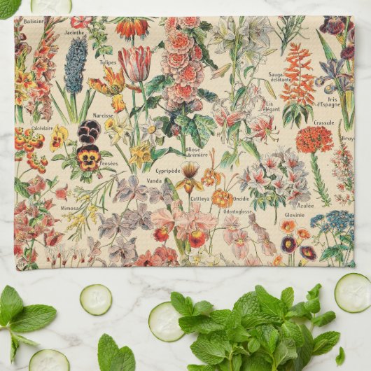 bloemen theedoek (Gevouwen)