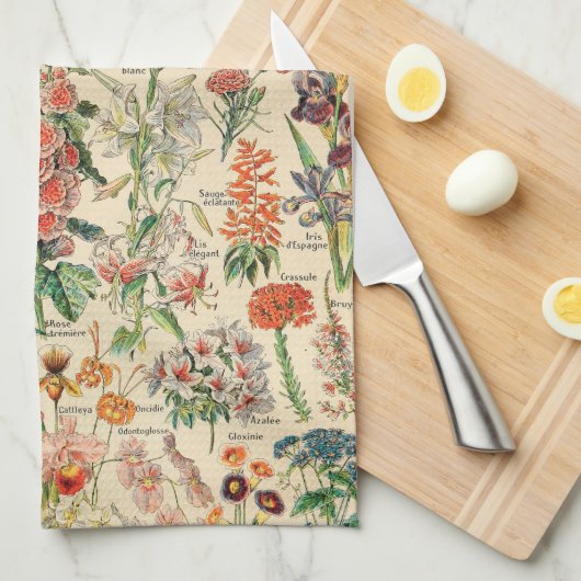  bloemen theedoek (Quarter Fold)