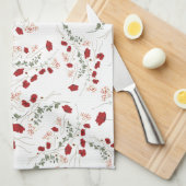 Bloemen Theedoek (Quarter Fold)