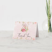 Bloemen Theekan Bruiloft Thee Party Bedankt (Voorkant)