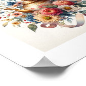 Bloemen theepot 6 poster (Hoek)