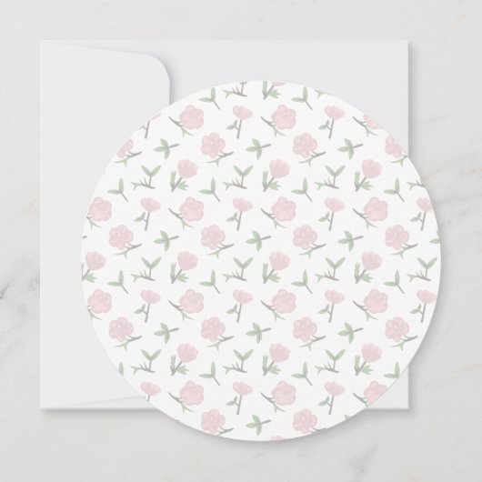 Bloemen Theepot Tea Party Bruids Douche Uitnodigin Kaart (Achterkant)