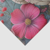 Bloemen Theetijd Theepot Decoupage Tissuepapier (Detail)