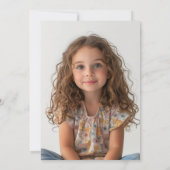 Bloemen Thema I Custom Foto Verjaardagsfeest Kaart (Achterkant)