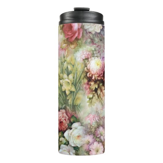 bloemen thermosbeker (Voorkant)