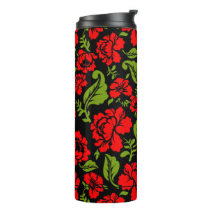 Bloemen thermosbeker