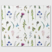  Bloemen Thistle Dragonfly Design Cadeaupapier (Vlak)