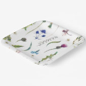 Bloemen Thistle Dragonfly Design Papieren Bordje (Gebogen)