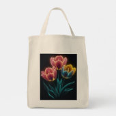 Bloemen Tote Bag (Achterkant)