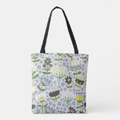 bloemen tote bag (Achterkant)