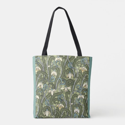 bloemen tote bag (Achterkant)
