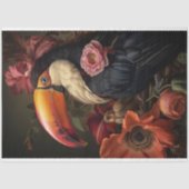  Bloemen Toucan Decoupage Tissuepapier (Voorkant)