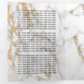 Bloemen Trendy Goud Marmeren Brochure Drieluik Kaart (Binnenzijde eerst)