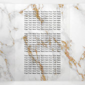 Bloemen Trendy Goud Marmeren Brochure Drieluik Kaart (Binnenkant midden)