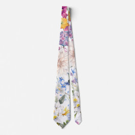 Bloemen trendy stropdas