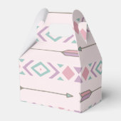 Bloemen Tribal Teepee Wild Een 1e Verjaardag Bedankdoosjes (Achterkant)