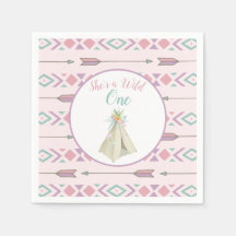 Bloemen Tribal Teepee Wild Een 1e Verjaardag