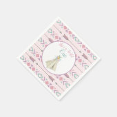 Bloemen Tribal Teepee Wild Een 1e Verjaardag Servet (Hoek)