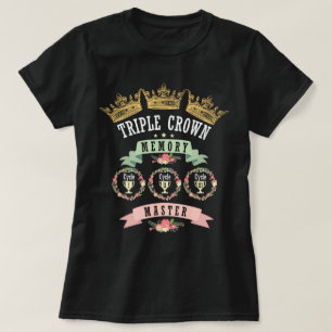 Bloemen Triple Crown CC Gesprekken Geheugenmeester T-shirt