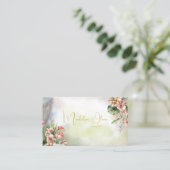 Bloemen Tropisch Botanisch Elegant Modern Visitekaartje (Staand voorkant)