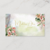 Bloemen Tropisch Botanisch Elegant Modern Visitekaartje (Voorkant)