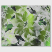 Bloemen Tropisch groen groen Minimale VIP Cadeaupapier (Vlak)